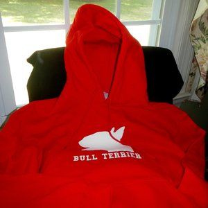 NEW Red Gildan Bull Terrier Hoody(heavy blend) LRG